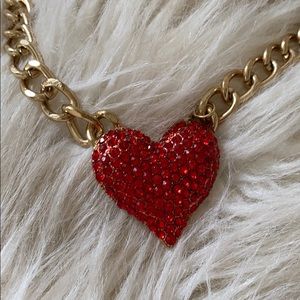 Crystal heart necklace